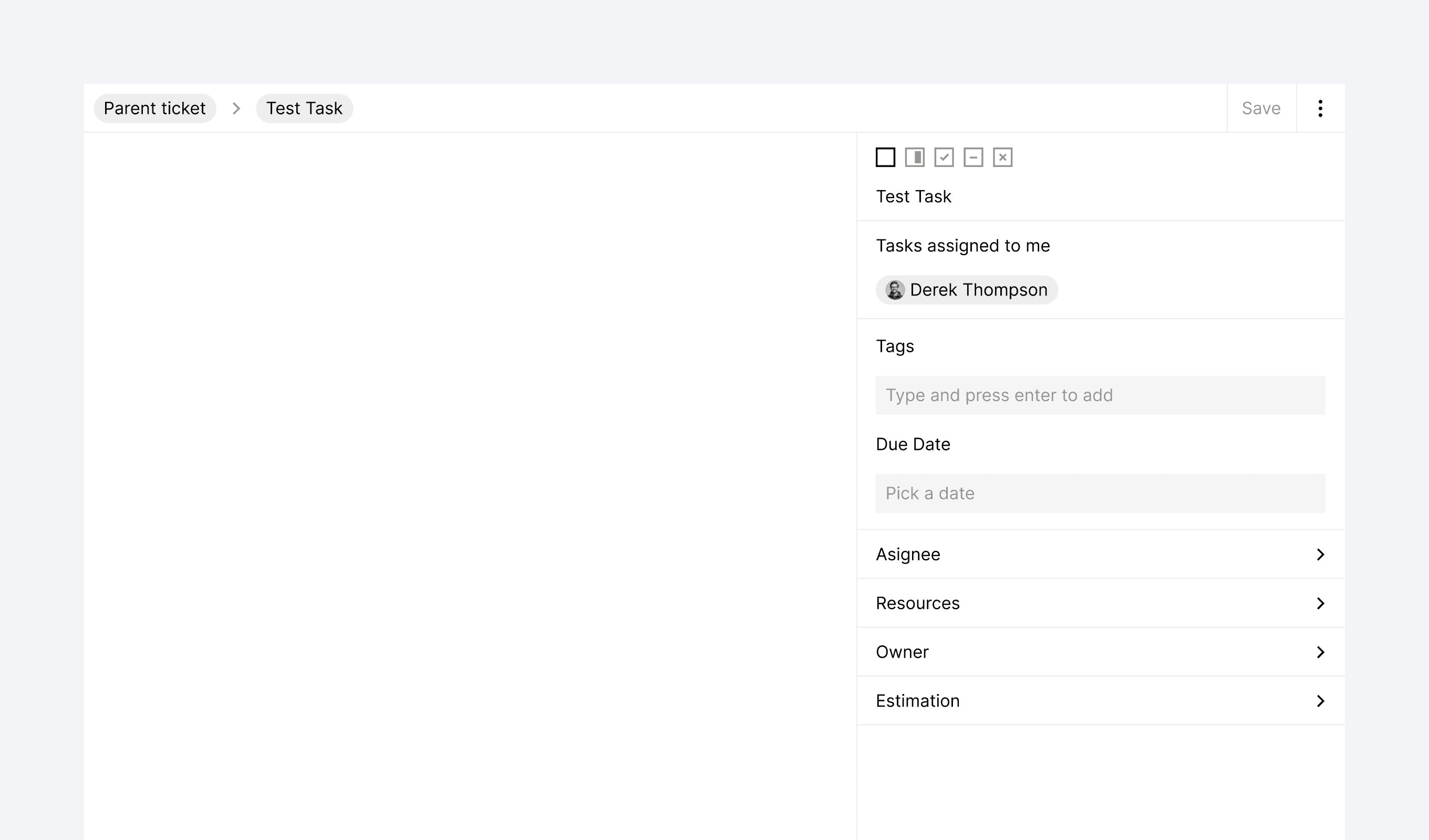 Updated tasks menu.