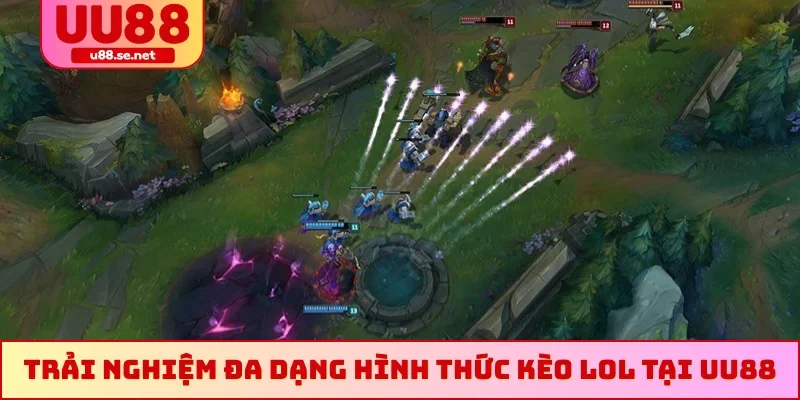Trải nghiệm đa dạng hình thức kèo LOL tại UU88